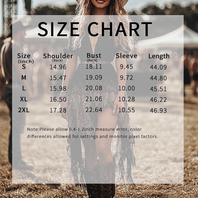 Women's Boho Cowgirl Dress With Fringe Tassels, V Neck Asymmetrical High Low Party Dress, Western Festival Club Outfit, NO Belt