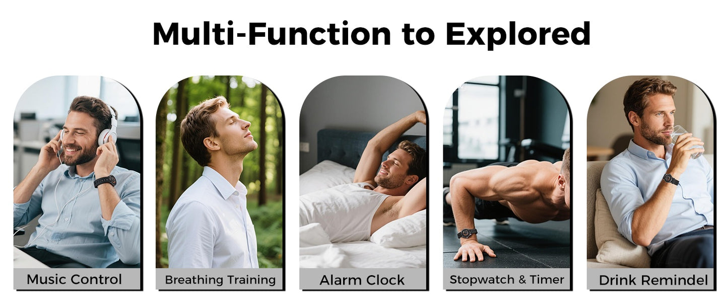 2025 New 1.55-inch Disc Smart Watch Health Tracker Health Manager