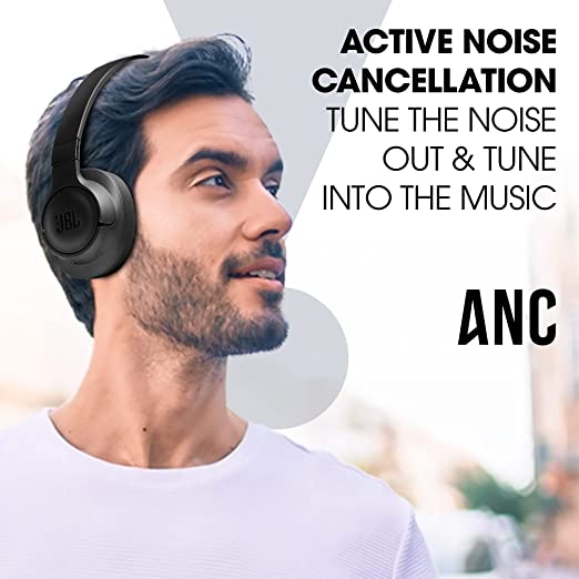 JBL Tune 760NC, Over Ear Active Noise Cancellation Headphones with Mic, up to 50 Hours Playtime